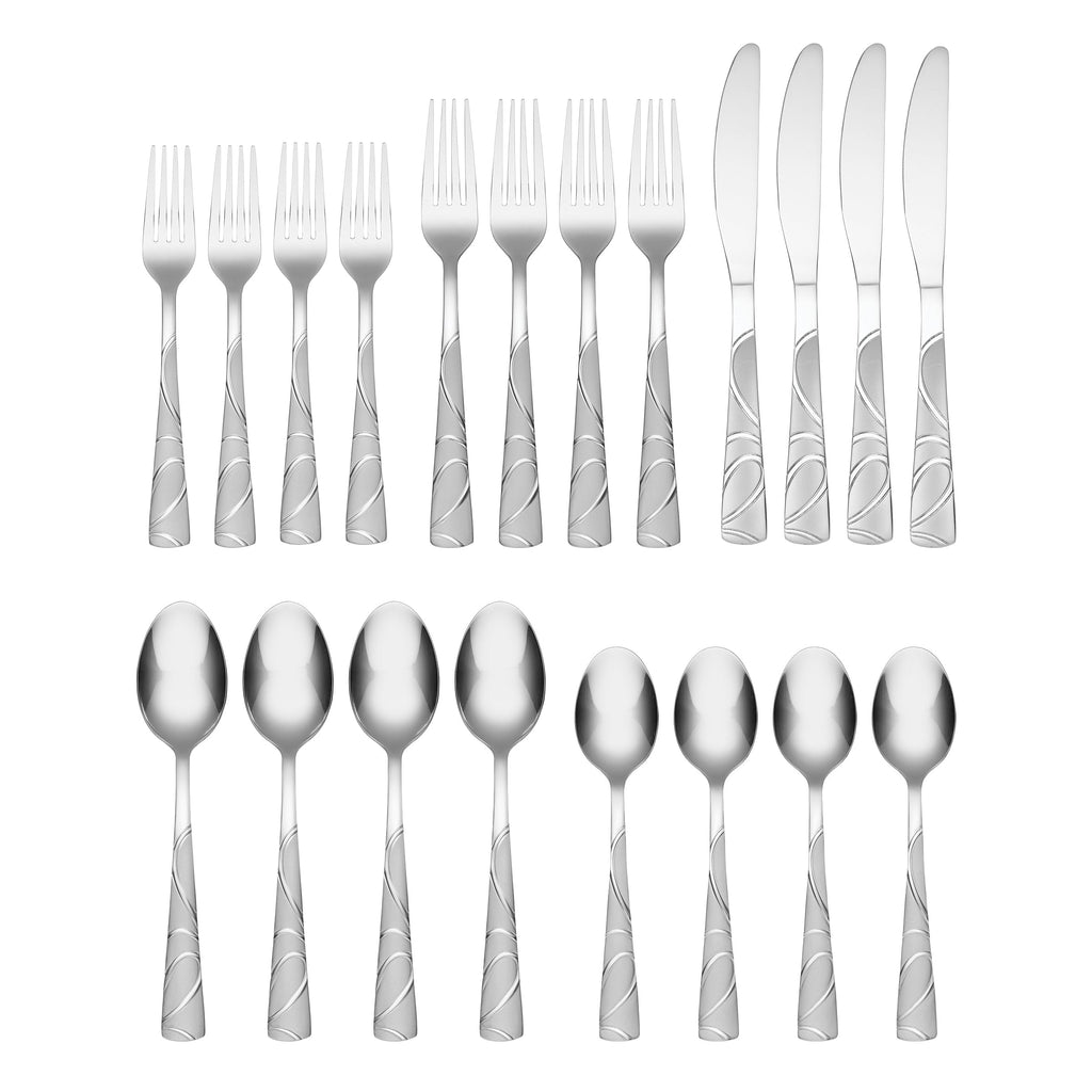 Sasha Sand 20 Piece Flatware Set