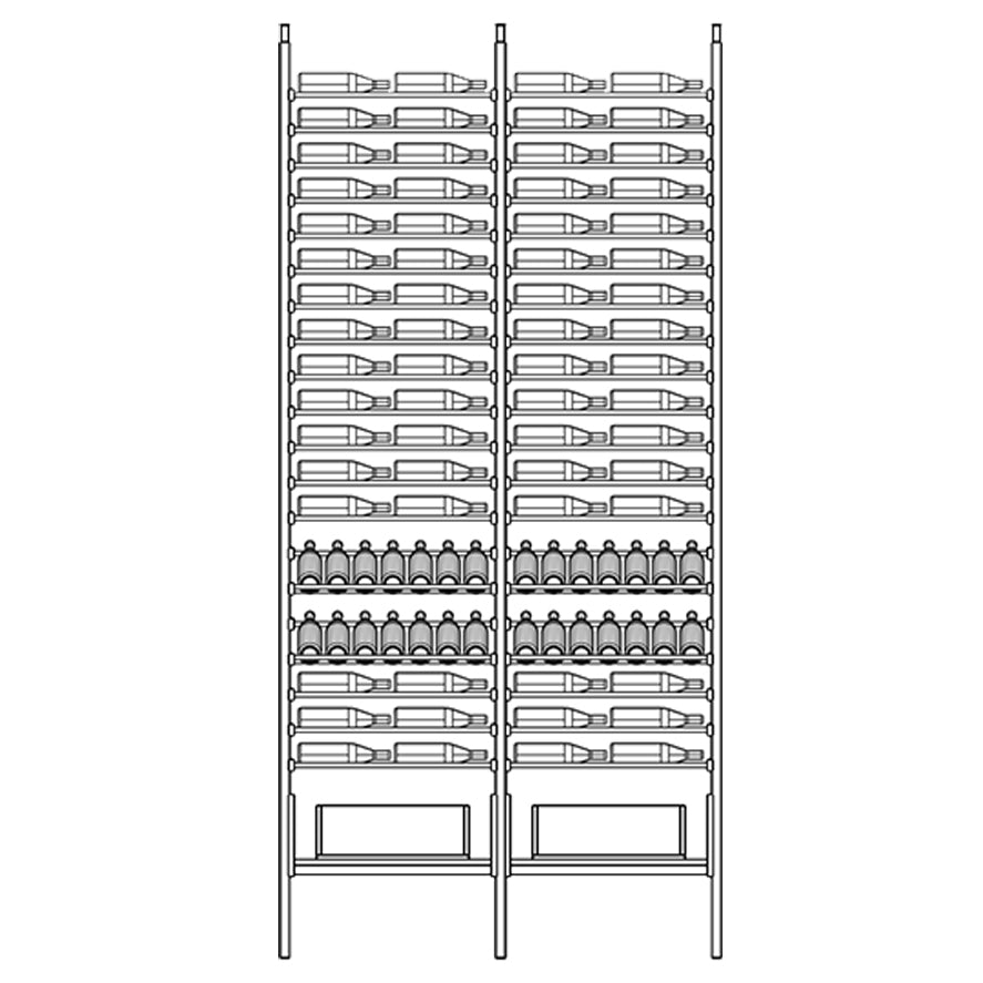 Premier Cru Modern - Ensemble - Double Double (57 1/4 Wide) - 3 Bottles Deep