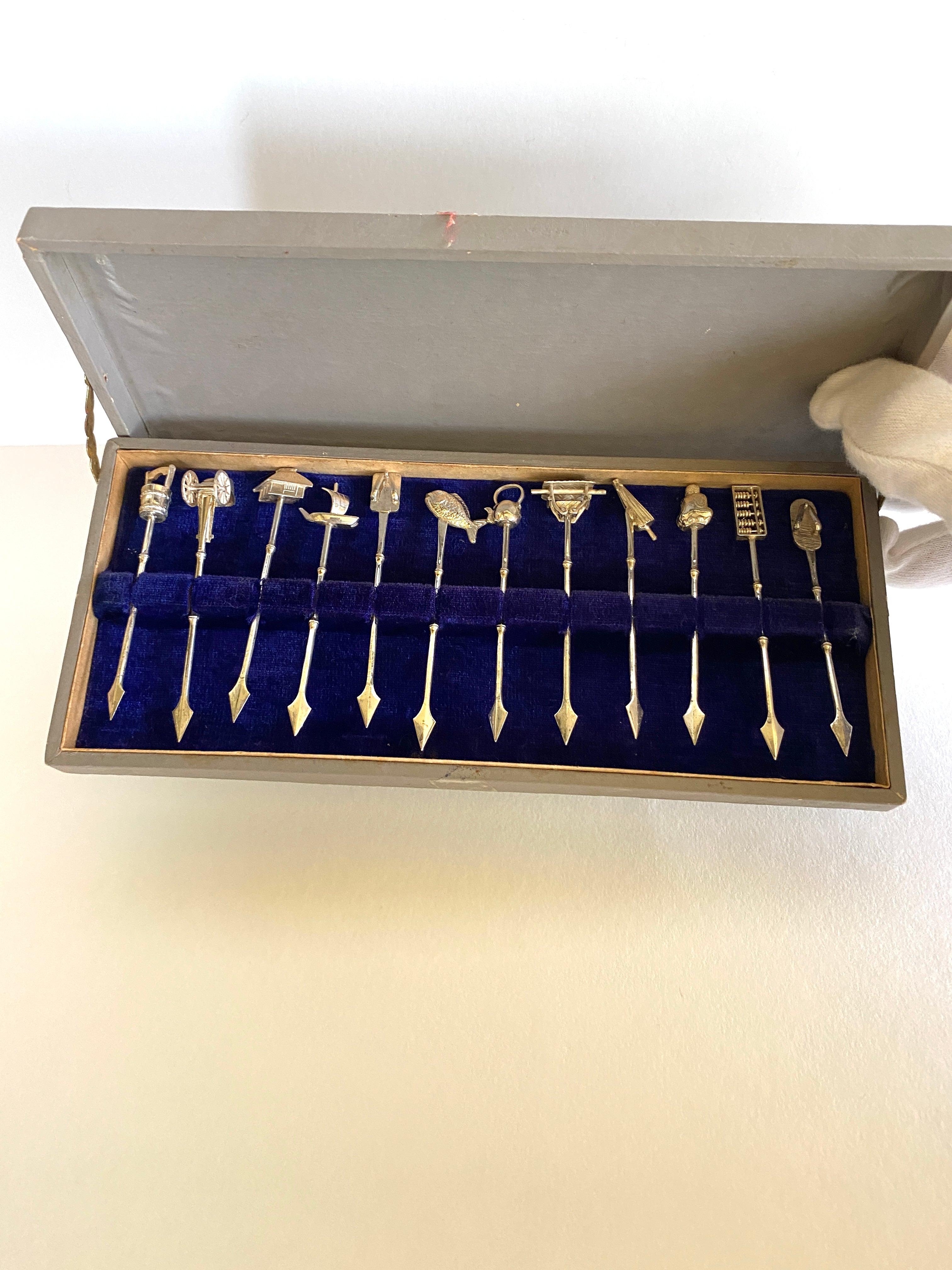 Vintage Sterling Silver Picks 1940s