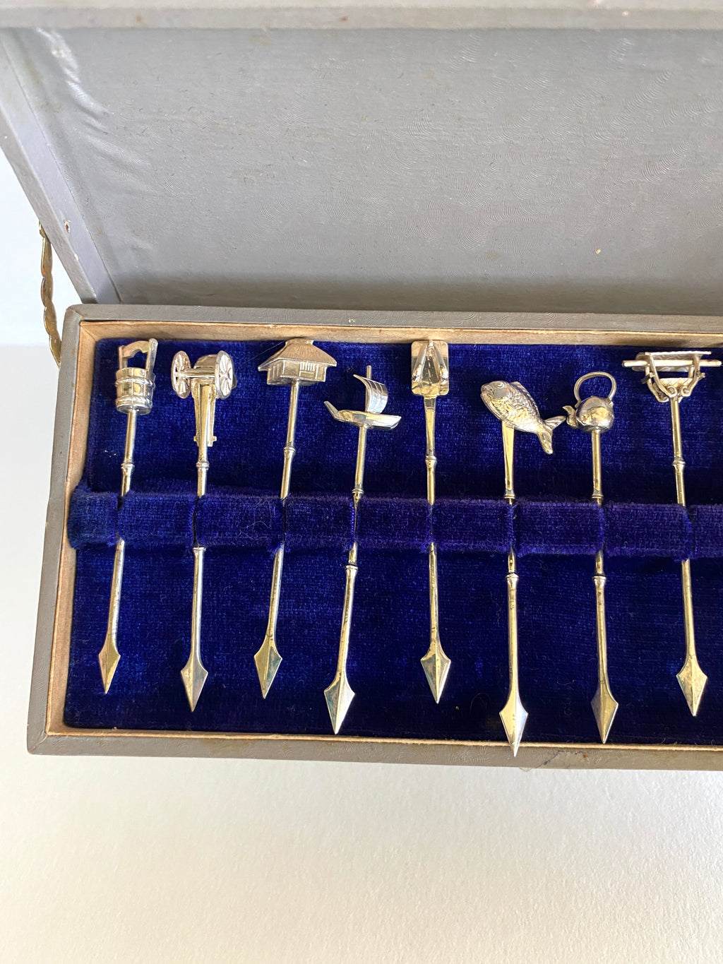 Vintage Sterling Silver Picks 1940s