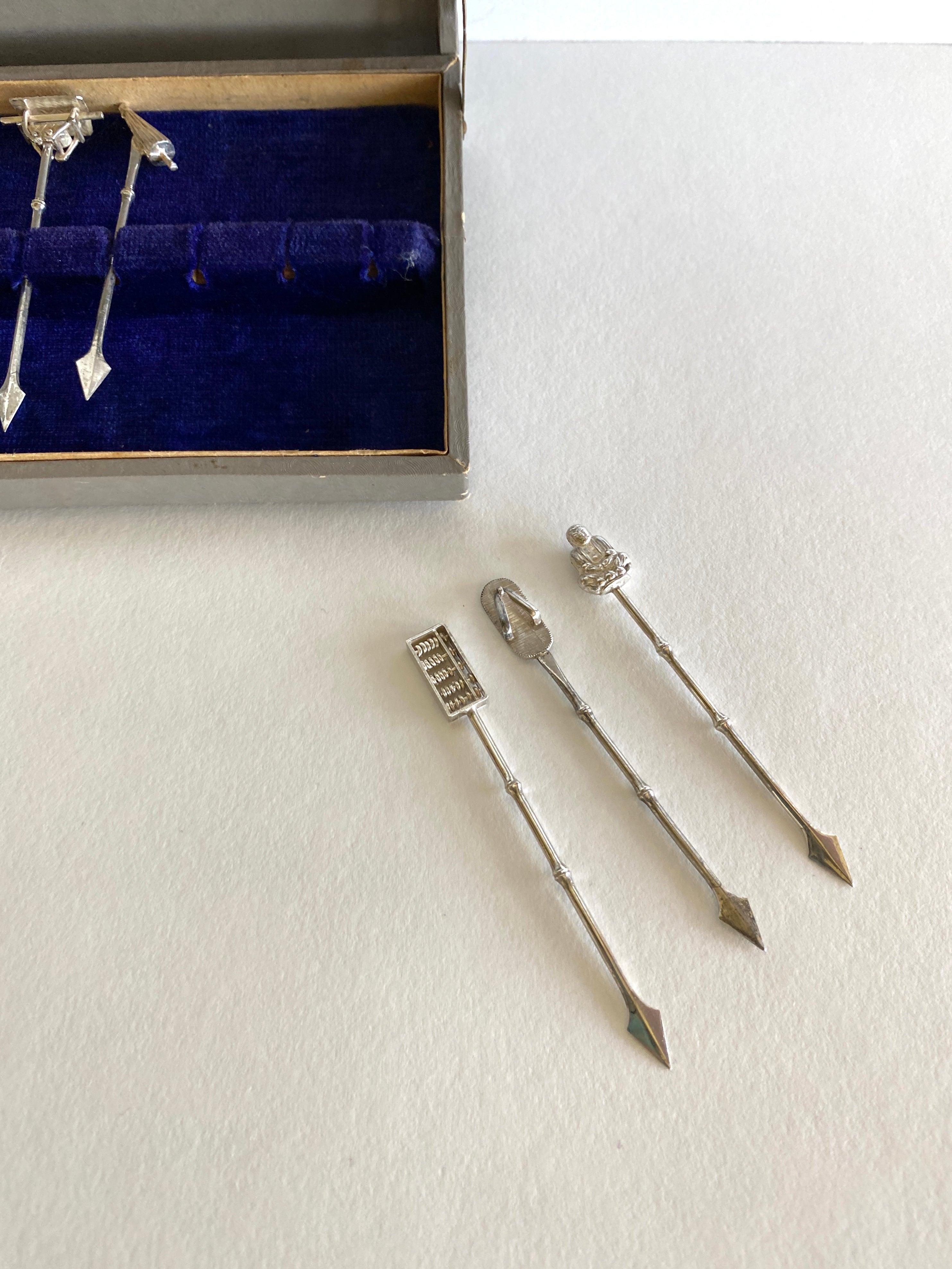 Vintage Sterling Silver Picks 1940s