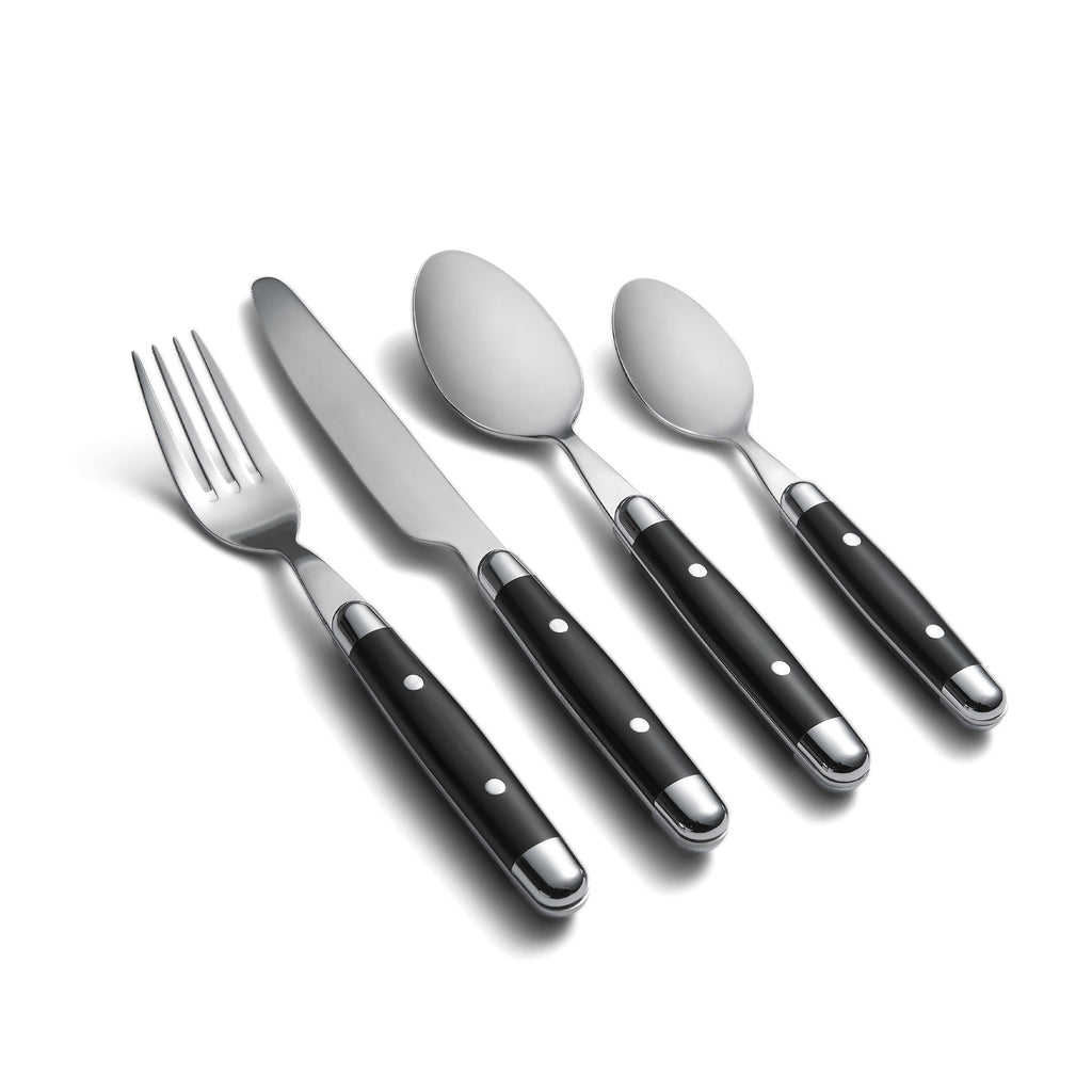Jubilee Black 16 Piece Flatware Set