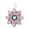 Star Ornament in Silver/Pink/Blue