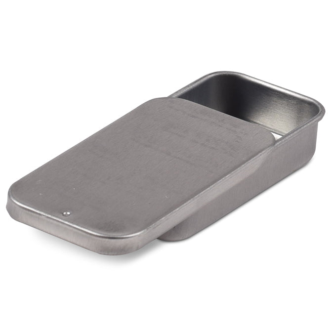 Small Silver Slide Top Tin