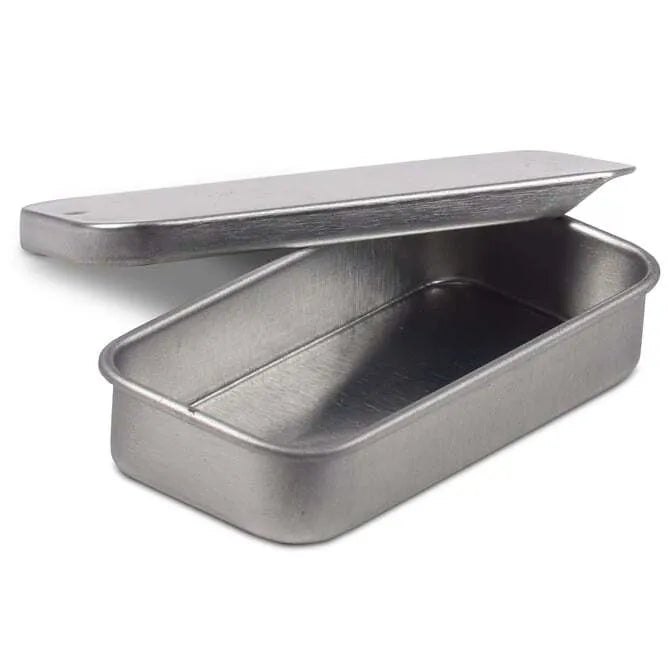 Small Silver Slide Top Tin
