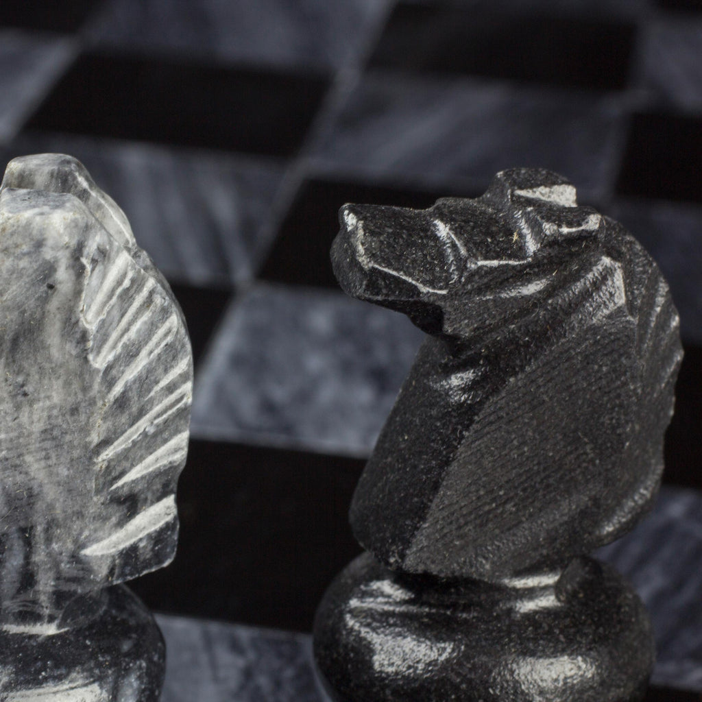11 Inch Hand Carved Marble Chess Set Mexico - Sophisticate