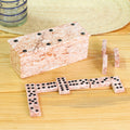 Pink Marble Domino Set from Mexico - Chance and Skill