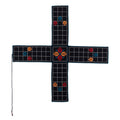 Embroidered Black Cotton Chopad Game with Classic Details - India's Night Challenge