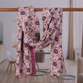 Cotton Kantha Embroidered Floral Reversible Silk Scarf - Enchanted Essence