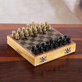 Artisan-Made Soapstone and Kadam Wood Chess Set from India - Royal Epic